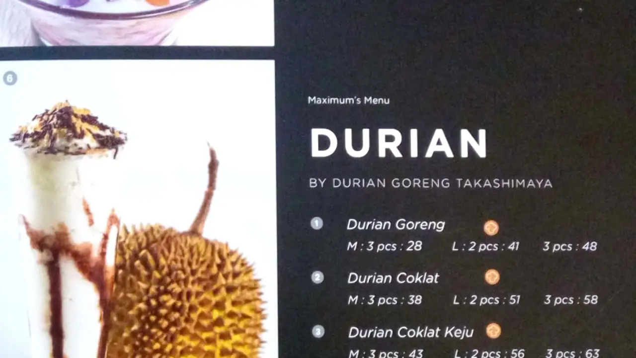 Durian Goreng Takashimaya