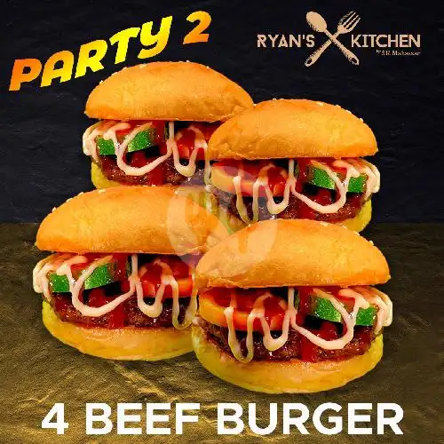 Gambar Makanan Burger Ryan's Kitchen, Jl.Andalas 1