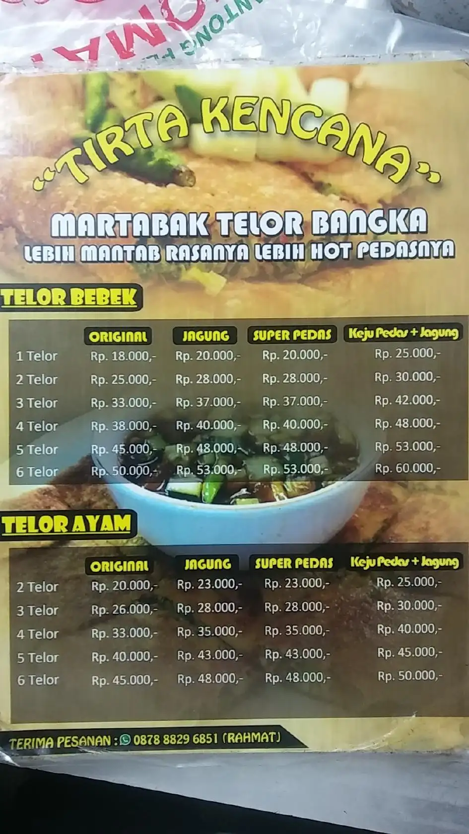 Martabak Bangka Tirta Kencana,pancoran mas