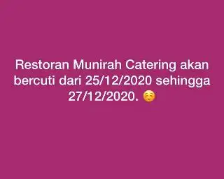 Restoran Munirah Catering