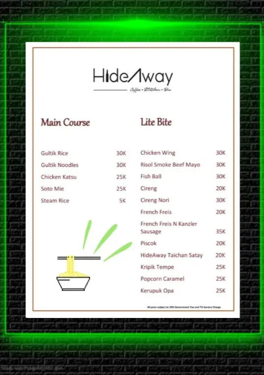 Gambar Makanan HideAway 3