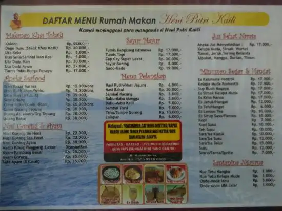 Gambar Makanan Rumah Makan Heni Putri Kaili 4