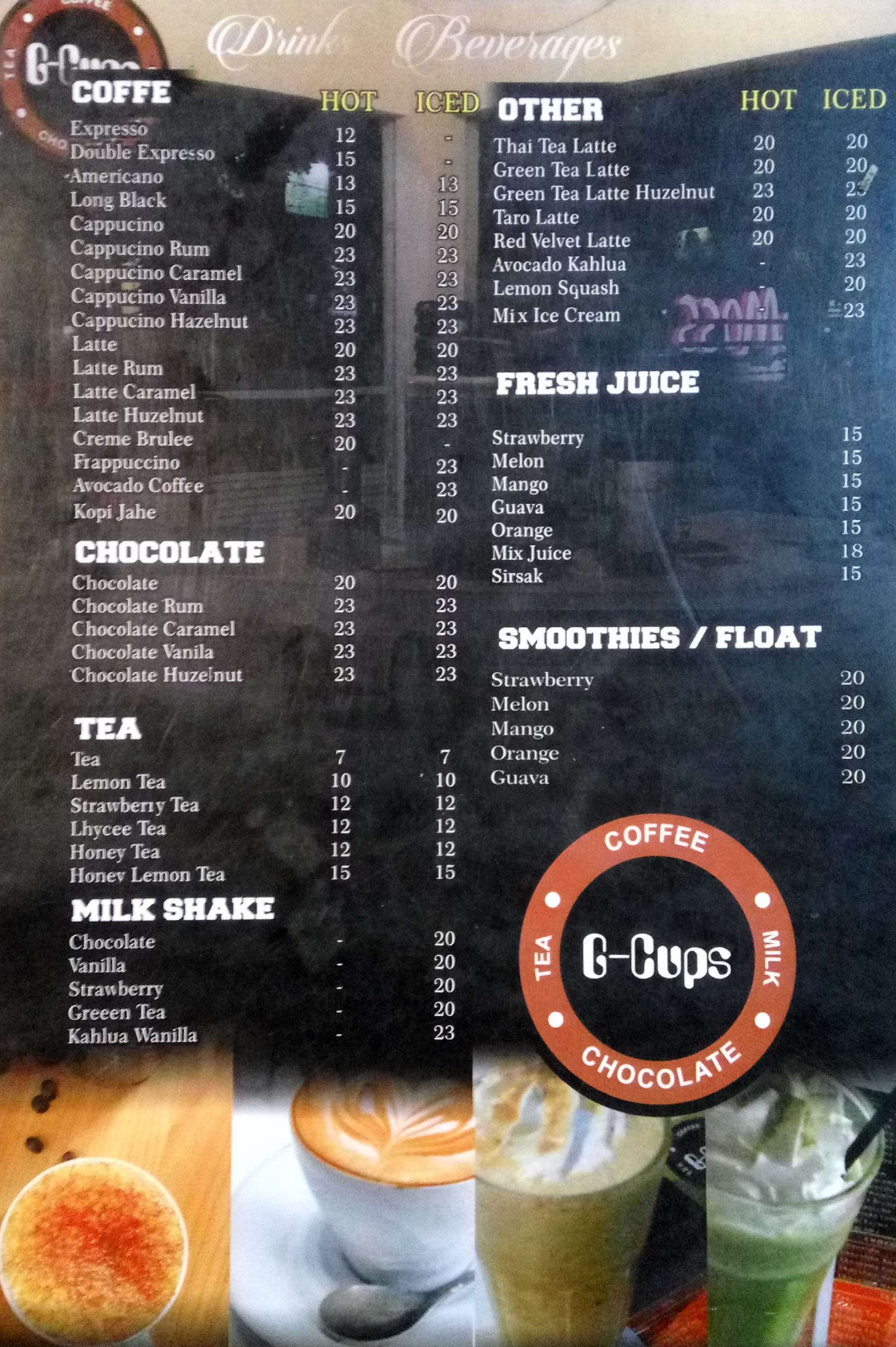 G Cups terdekat Restoran dan Tempat Makan Minuman terdekat di Bandung