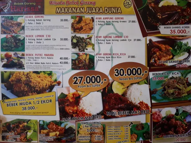 Gambar Makanan Bebek Goreng Harissa 1