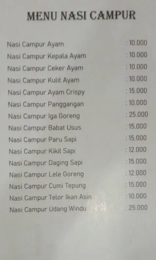 Gambar Makanan Nasi Babat Kampung Malang 2