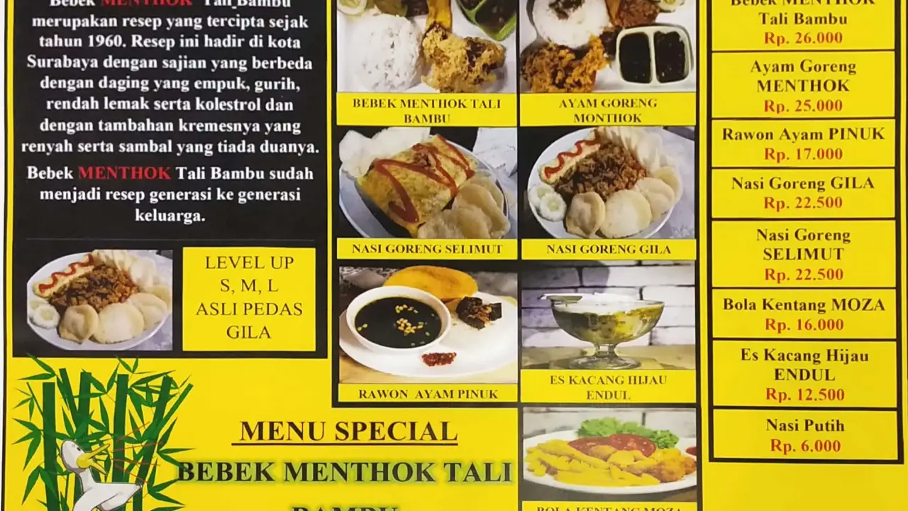 Bebek Menthok Tali Bambu