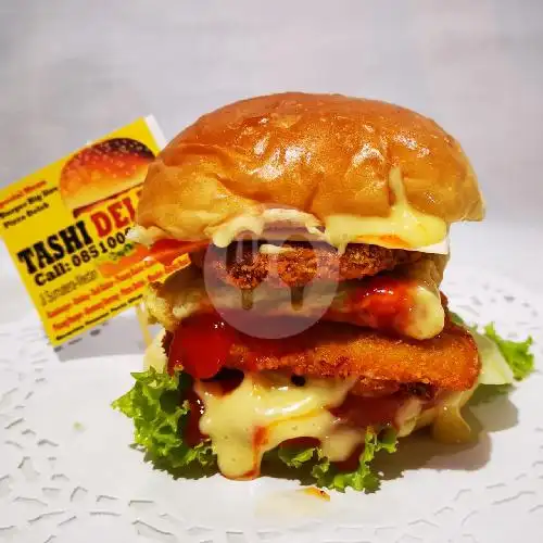 Gambar Makanan Tashi Delek Burger, Jl. Singa 4