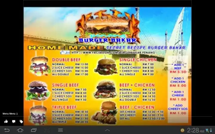 Penang Burger Bakar jajahan Taman Pekaka Food Photo 3