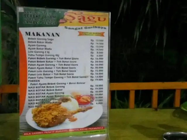 Gambar Makanan Warung Spesial Bebek/Ayam Sambel Pencit "Sagu" 2
