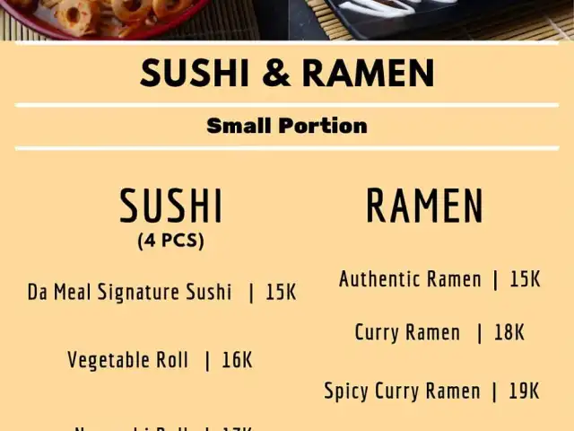 Gambar Makanan Da Meal Sushi & Ramen 1