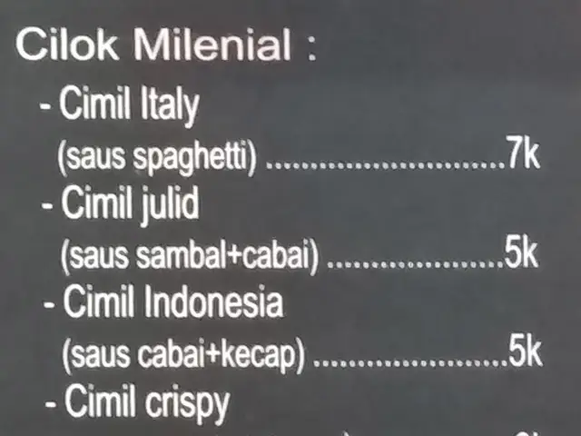 Gambar Makanan Cilok Milenial 1