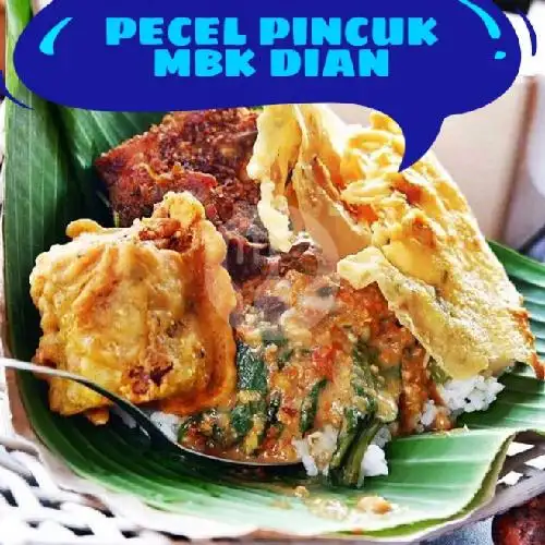 Gambar Makanan Pecel Pincuk Mbk Dian,Temas Batu 1