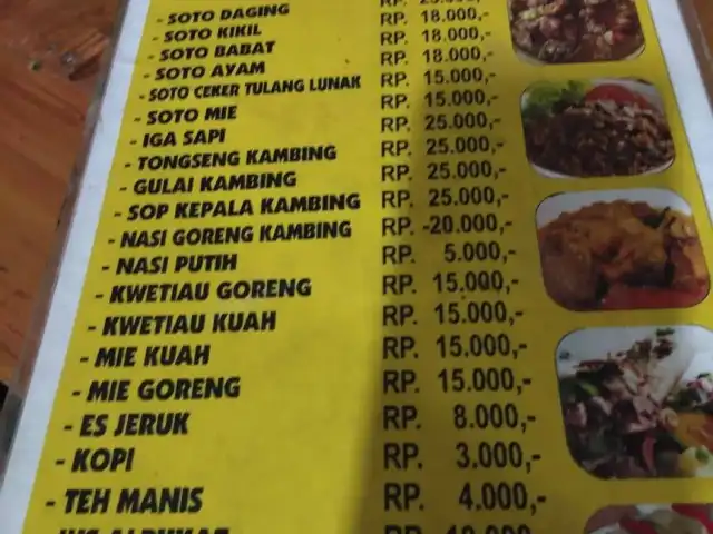 Gambar Makanan Soto dan Sop Kepala kambing Kang maman 18