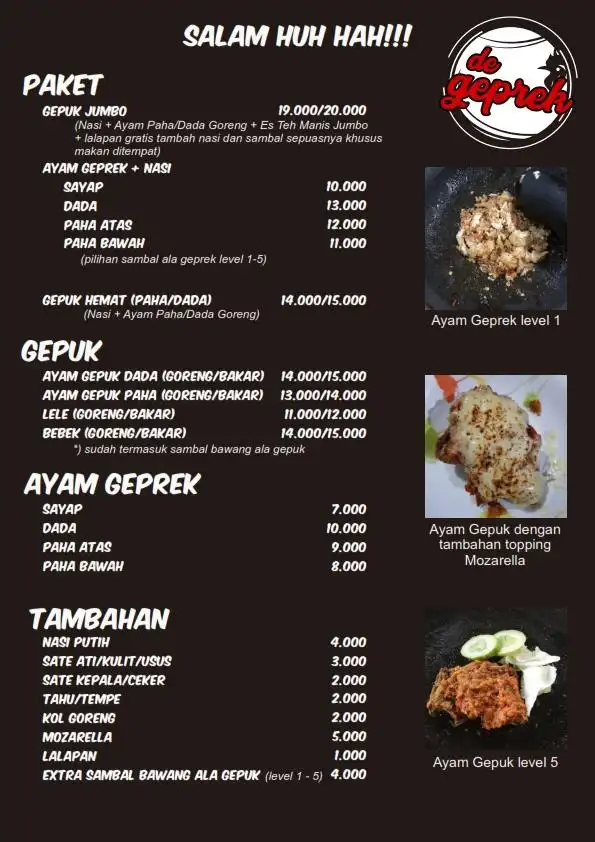 De Geprek - Ayam Gepuk vs Ayam Geprek, Gandul Food Street