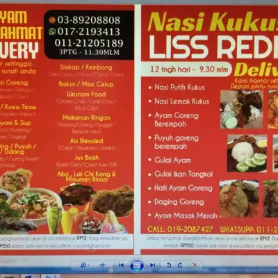 NASI KUKUS LISS REDHA