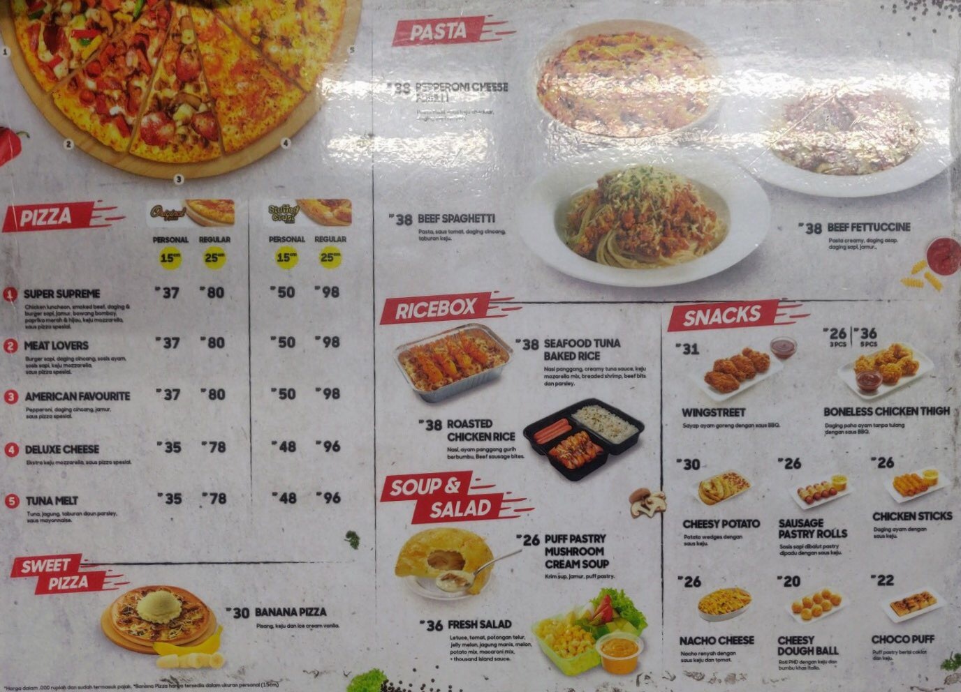 Harga menu Pizza Hut Express terbaru 20222023 di Jakarta,Jakarta