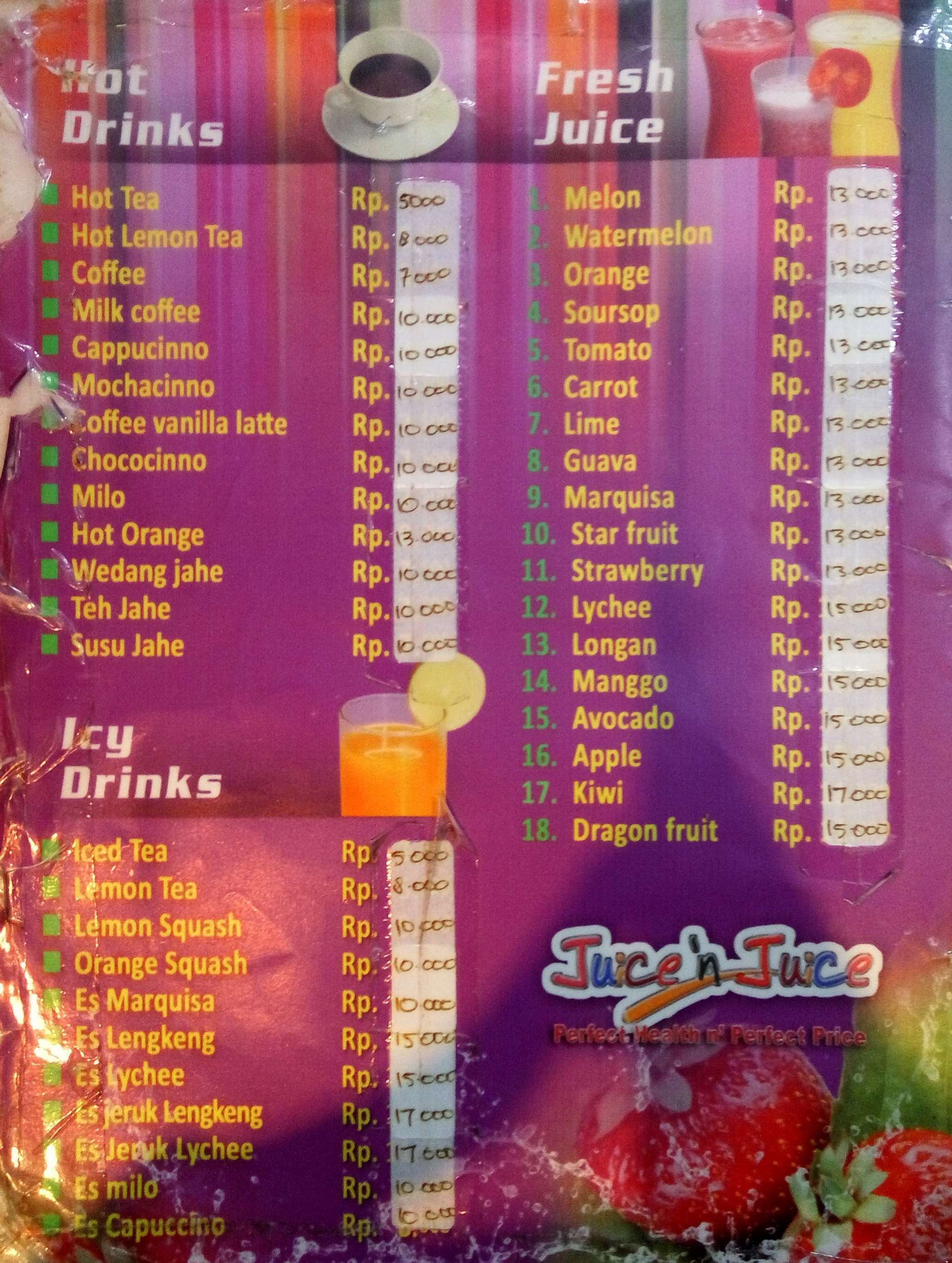 Juice'n Juice terdekat Restoran dan Tempat Makan Minuman terdekat di