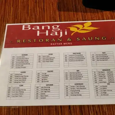 Restoran & saung bang haji