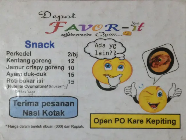 Gambar Makanan Depot Favor - It 6