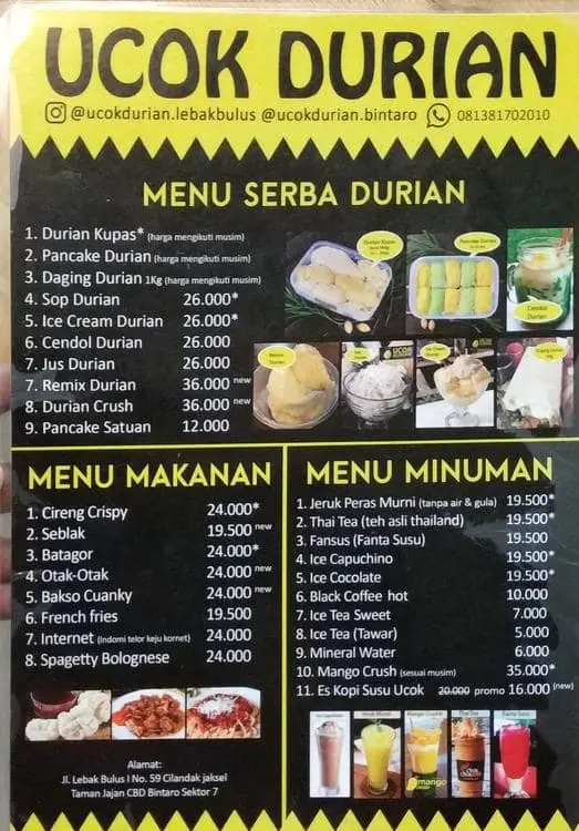 Ucok Durian Bogor (Pandu Raya)