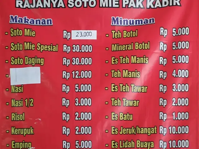 Gambar Makanan Soto Mie Asli Bogor Rajanya Soto Mie Pak Kadir 2