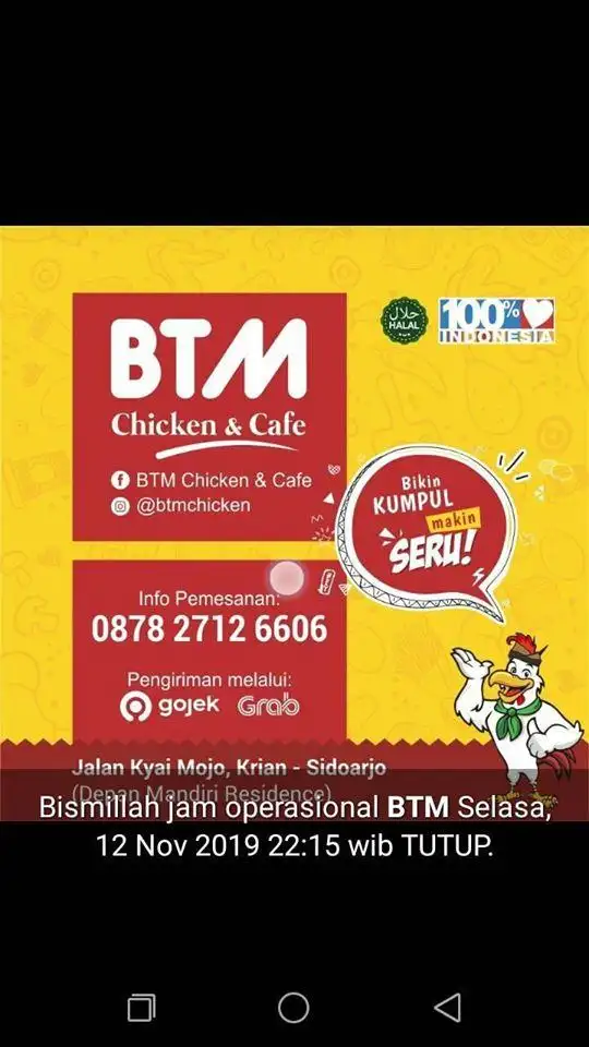 Gambar Makanan BTM Chicken & Cafe 1