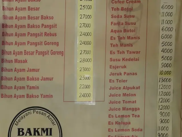 Gambar Makanan Bakmi Villa 1