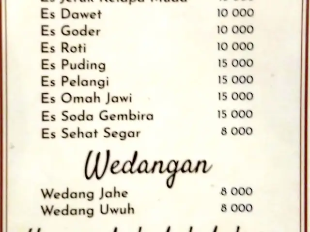 Gambar Makanan Omah Jawi 7