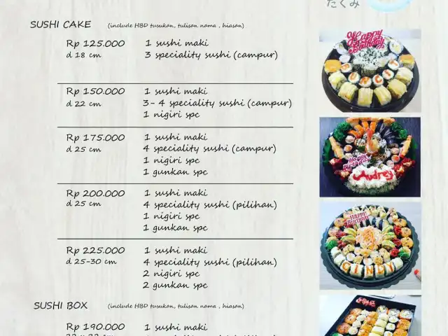 Gambar Makanan Takumi Sushi 2