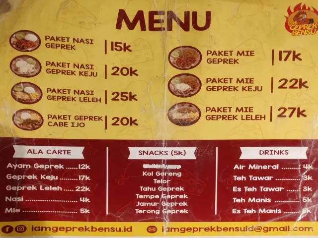 Gambar Makanan I Am Geprek Bensu 20