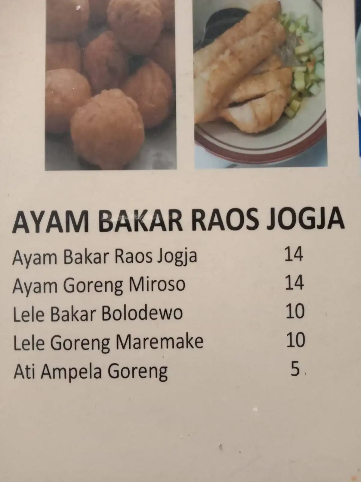 Ayam Bakar Raos Jogja