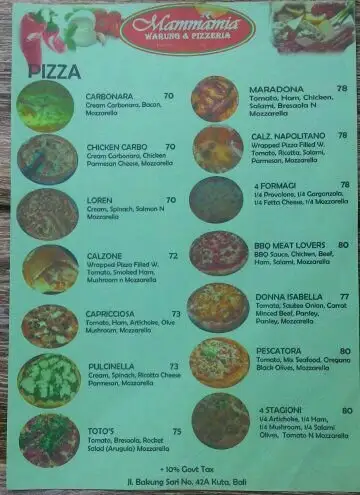 Gambar Makanan Mammamia Warung Pizzaria 7