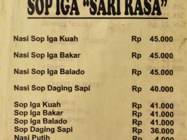 Gambar Makanan Sop Iga Sari Rasa 1