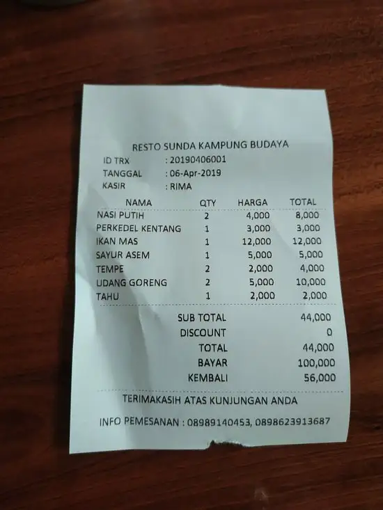 Gambar Makanan Resto Sunda Kampung Budaya 2