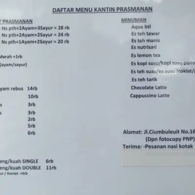 Kantin Prasmanan