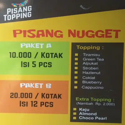 Pisang Topping