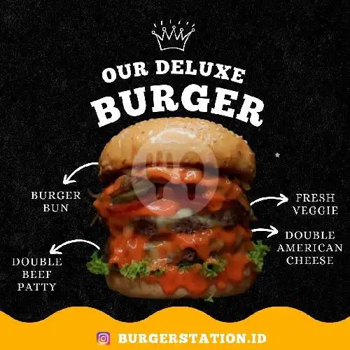 Gambar Makanan Burger Station, Bukittinggi 5