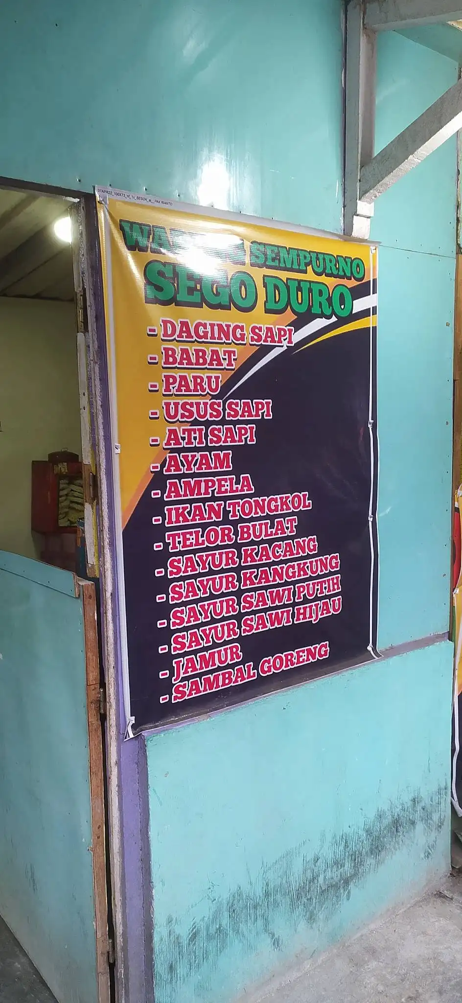 Warung Sempurno Sego Duro