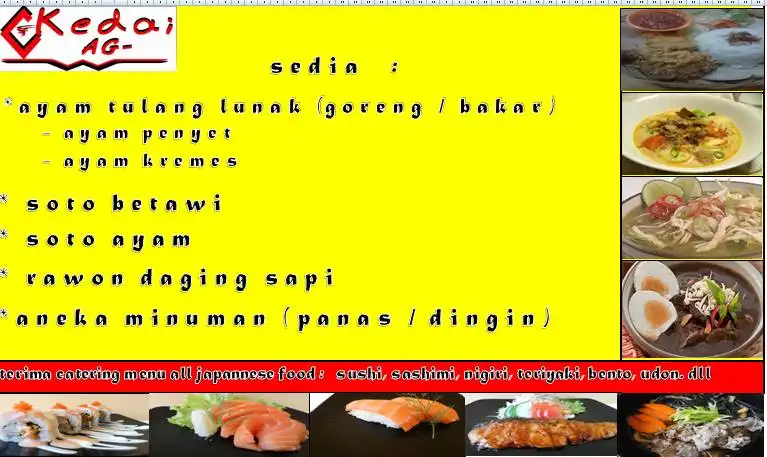 Gambar Makanan Kedai AG "Ayam Tulang Lunak & Aneka Soto" 3