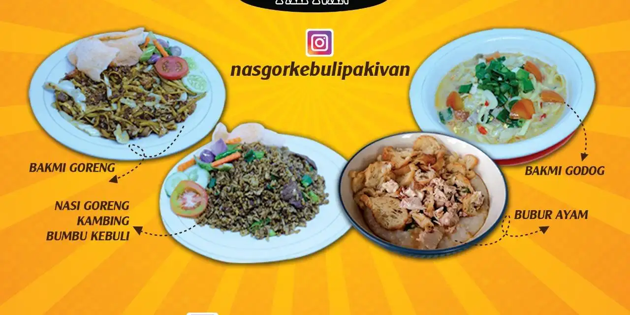 Nasi Goreng Kebuli Apjay / Bakmi Jogja, Pertama Hijau