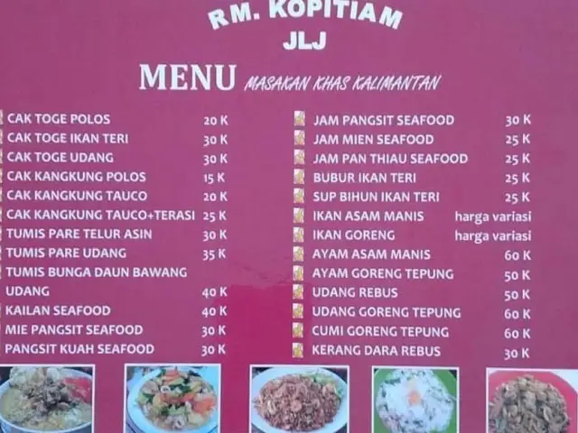 Gambar Makanan RM Kopitiam JLJ 1