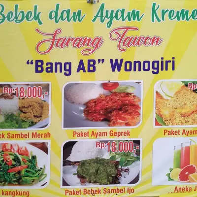 Bebek & Ayam Kremes Sarang Tawon Bang AB Wonogiri