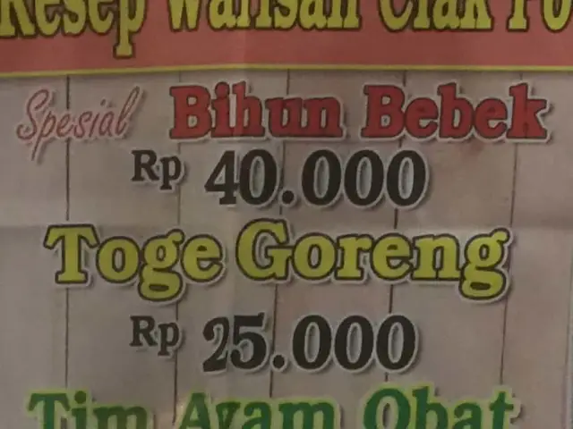 Gambar Makanan Resep Warisan Ciak Po 1