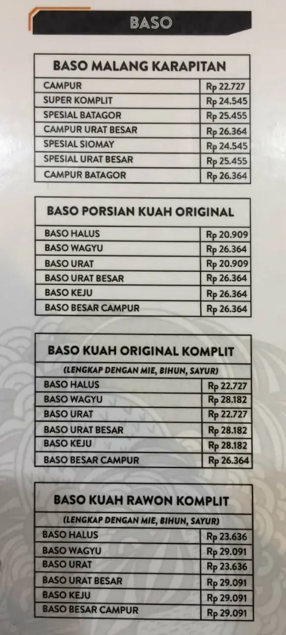 Gambar Makanan BMK (Baso Malang Karapitan) 3