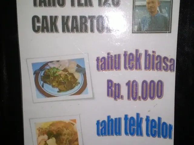 Gambar Makanan Tahu Tek Kartolo 5