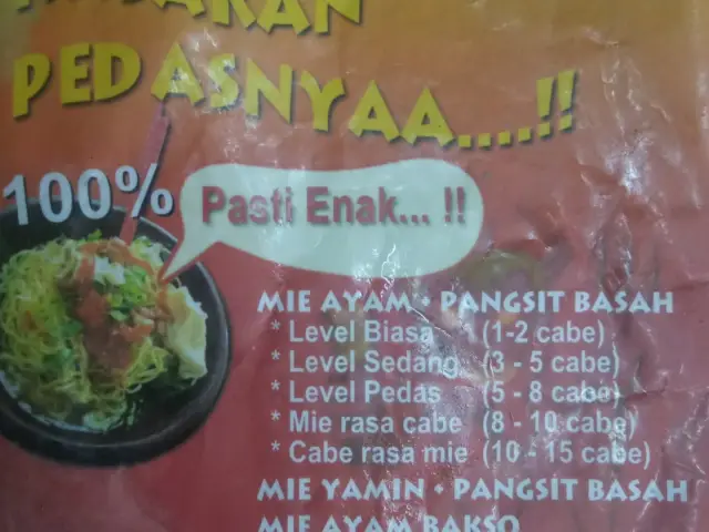 Gambar Makanan Mie Ayam Cabe Uleg Geluk 5