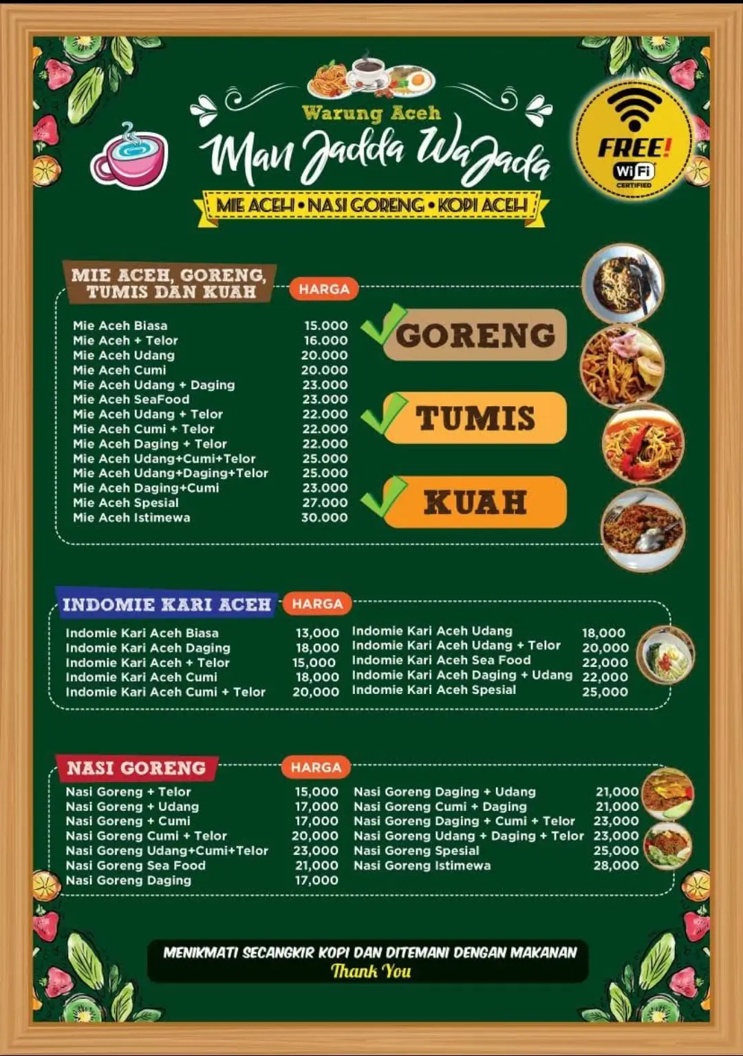 Warung Aceh Man Jadda Wajada