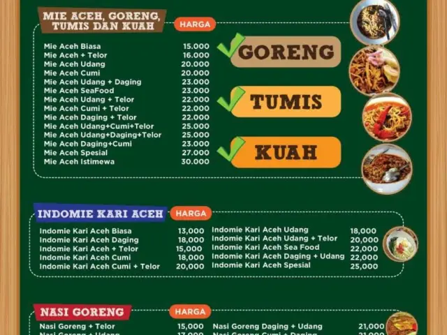 Gambar Makanan Warung Aceh Man Jadda Wajada 1