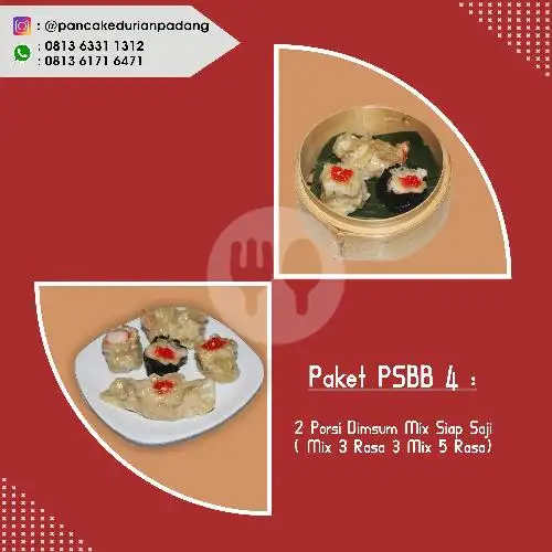 Gambar Makanan Pancake Durian dan Dimsum, Solok 4 8