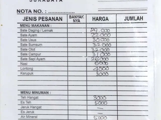 Gambar Makanan Sate Klopo Ondomohen Bu Asih 1